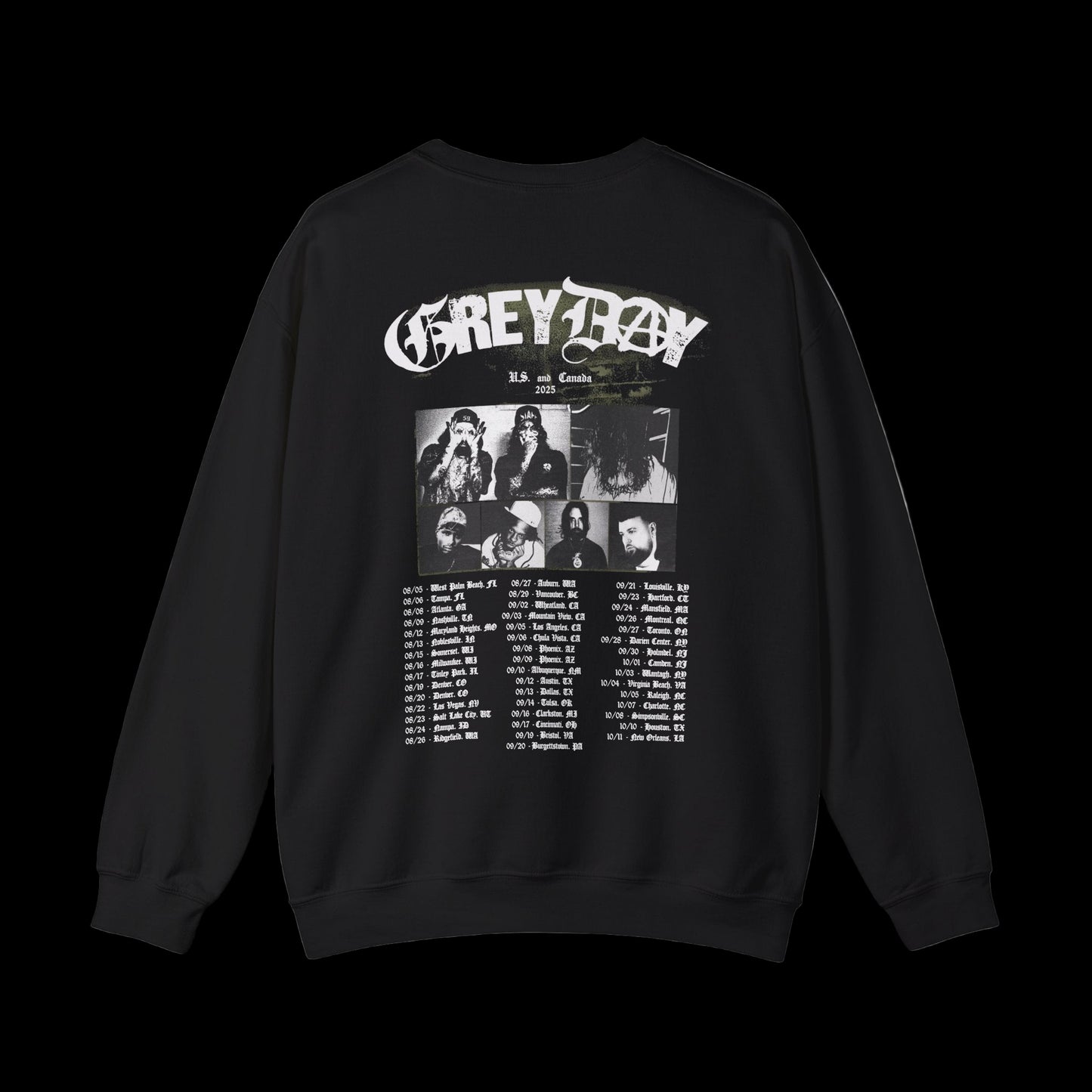Suicideboys Merch - Grey Day Tour Merch - Black Tour Sweatshirt